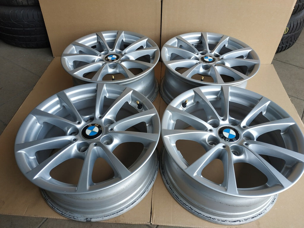 4x Alufelge 16 Zoll 7.0" 5x120 31ET Silber 6796236 BMW F36 3 F30 Rim Wheel FEL1723050036cx