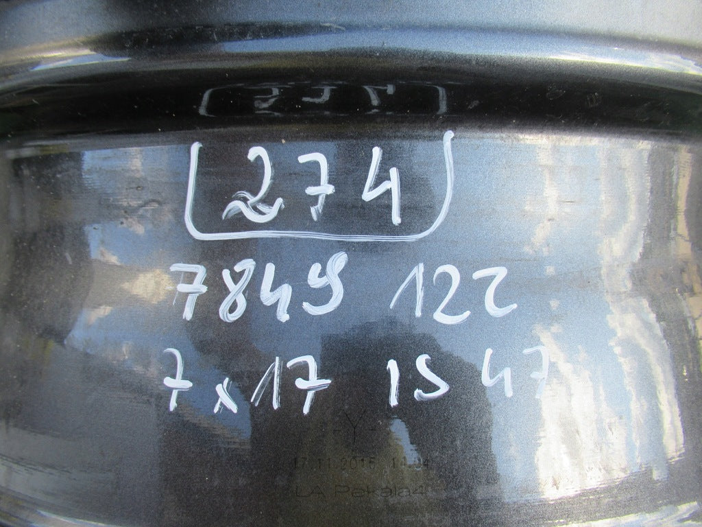 1x Alufelge 17 Zoll 7.0" 5x112 47ET Glanz Grau 7849122 BMW 2 F45 1 F40 F46 Mg FEL9853379605cm