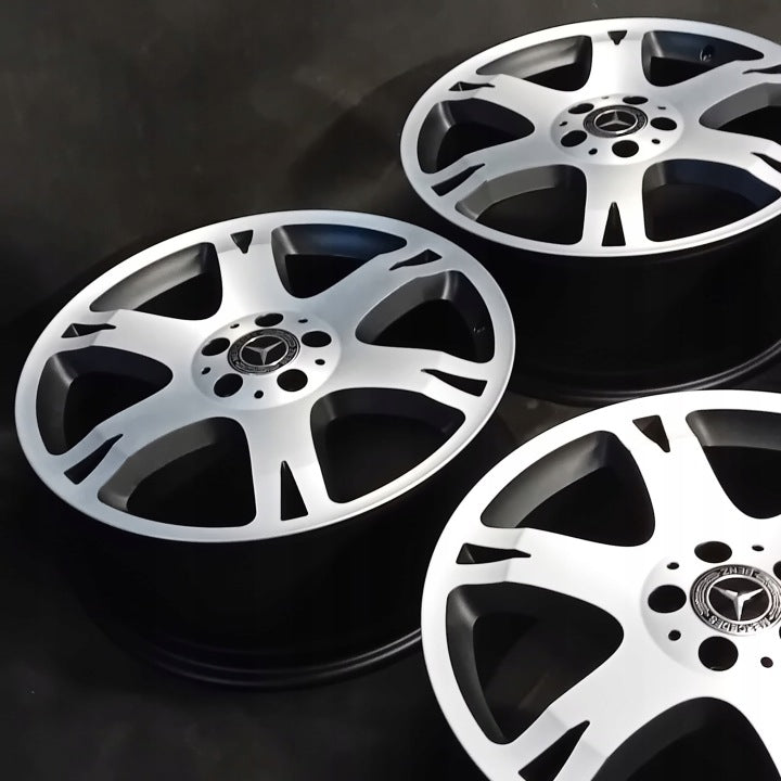 4x Alufelge 19 Zoll 8.0" 5x112 60ET Glanz Schwarz A1644011602 Mercedes-Benz FEL9050241154ns