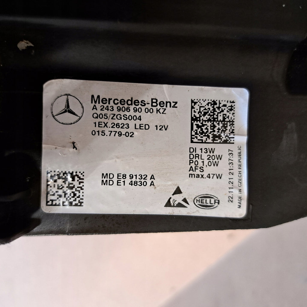 Frontscheinwerfer Mercedes-Benz Eqa Eqb A2439069000 LED Rechts Headlight SCH2610501866gx