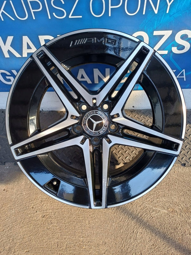 1x Alufelge 18 Zoll 8.5" 5x112 52ET Glanz Schwarz A2064011800 Mercedes-Benz FEL3703637606nx