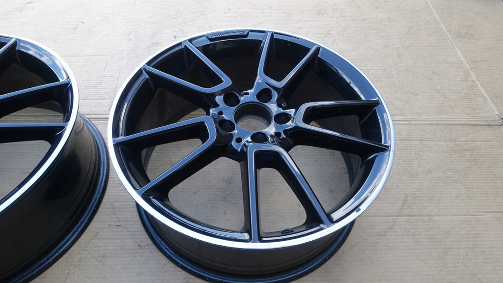 1x Alufelge 19 Zoll 7.5" 5x112 44ET Glanz Schwarz A2054012200 Mercedes-Benz W205 FEL7211017170gw