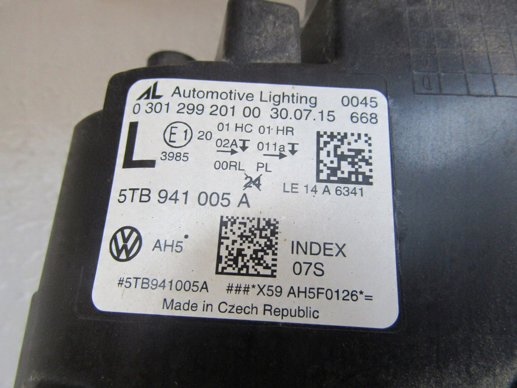 Frontscheinwerfer VW Touran 5TB941005A Links Scheinwerfer Headlight