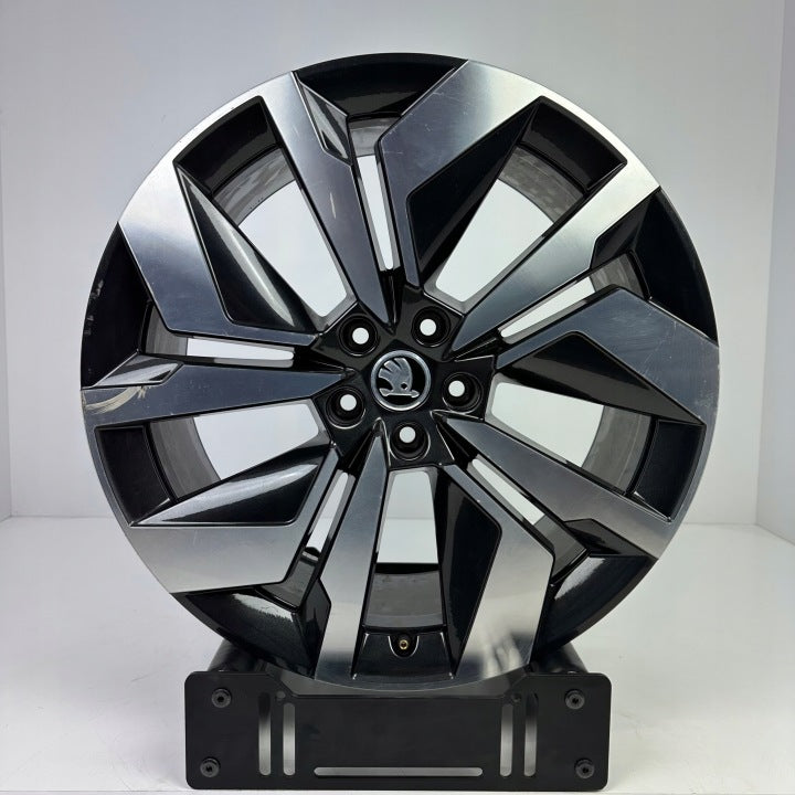 1x Alufelge 20 Zoll 9.0" 5x112 42ET Glanz Schwarz 5LA601025CB Skoda Enyaq FEL2717124666va