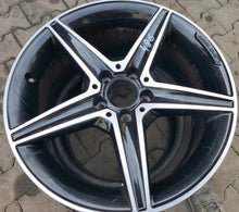 Laden Sie das Bild in den Galerie-Viewer, 1x Alufelge 18 Zoll 8.5" 5x112 49ET Matt Schwarz A2054011200 Mercedes-Benz W205 FEL4725775356sr