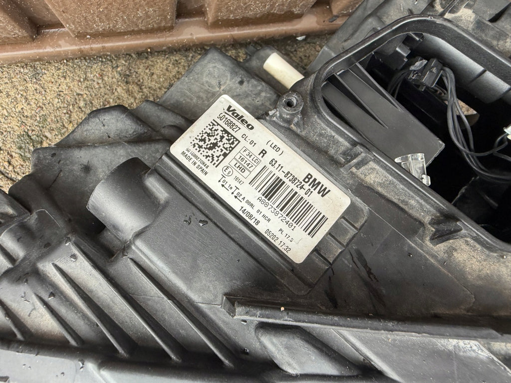 Frontscheinwerfer BMW 3 F34 8738724-01 Rechts Scheinwerfer Headlight SCH9643962401ar