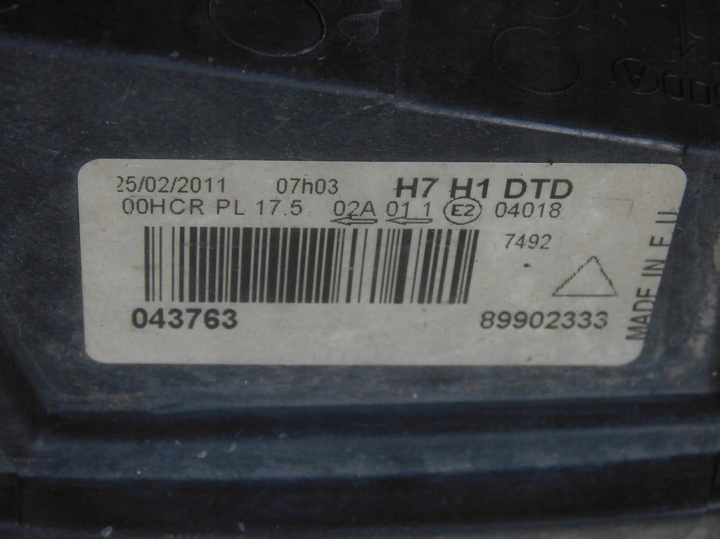 Frontscheinwerfer Citroën C4 I 89902333 Rechts Scheinwerfer Headlight