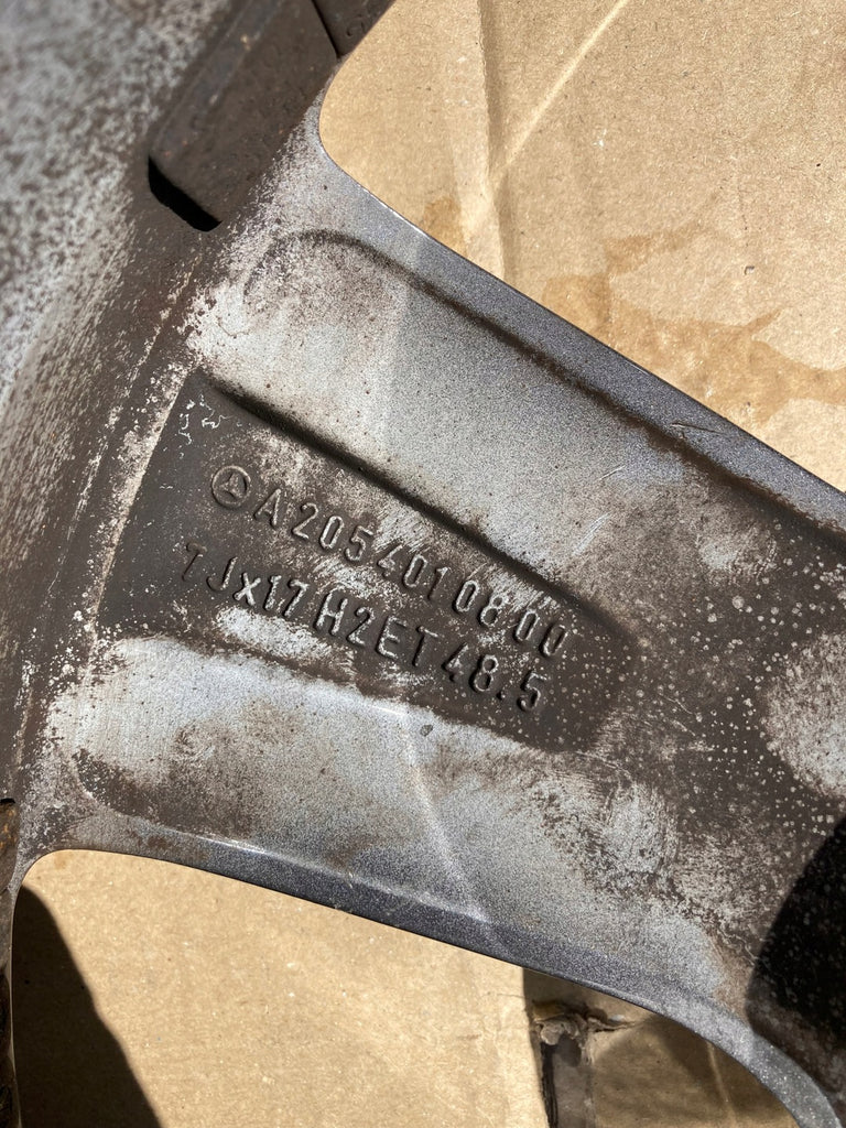 1x Alufelge 17 Zoll 7.0" 5x112 48,5ET A2054010800 Mercedes-Benz W205 Rim Wheel