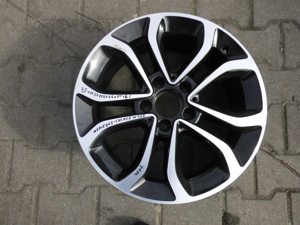 1x Alufelge 17 Zoll 7.0" 5x112 48 5ET Glanz A2054010200 Mercedes-Benz W205 FEL8157505878og