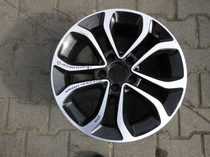 1x Alufelge 17 Zoll 7.0" 5x112 48 5ET Glanz A2054010200 Mercedes-Benz W205 FEL8157505878og
