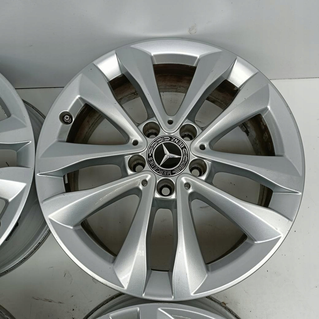 4x Alufelge 17 Zoll 7.0" 5x112 48ET Glanz Silber A2054018000 Mercedes-Benz W205 FEL3397084539db