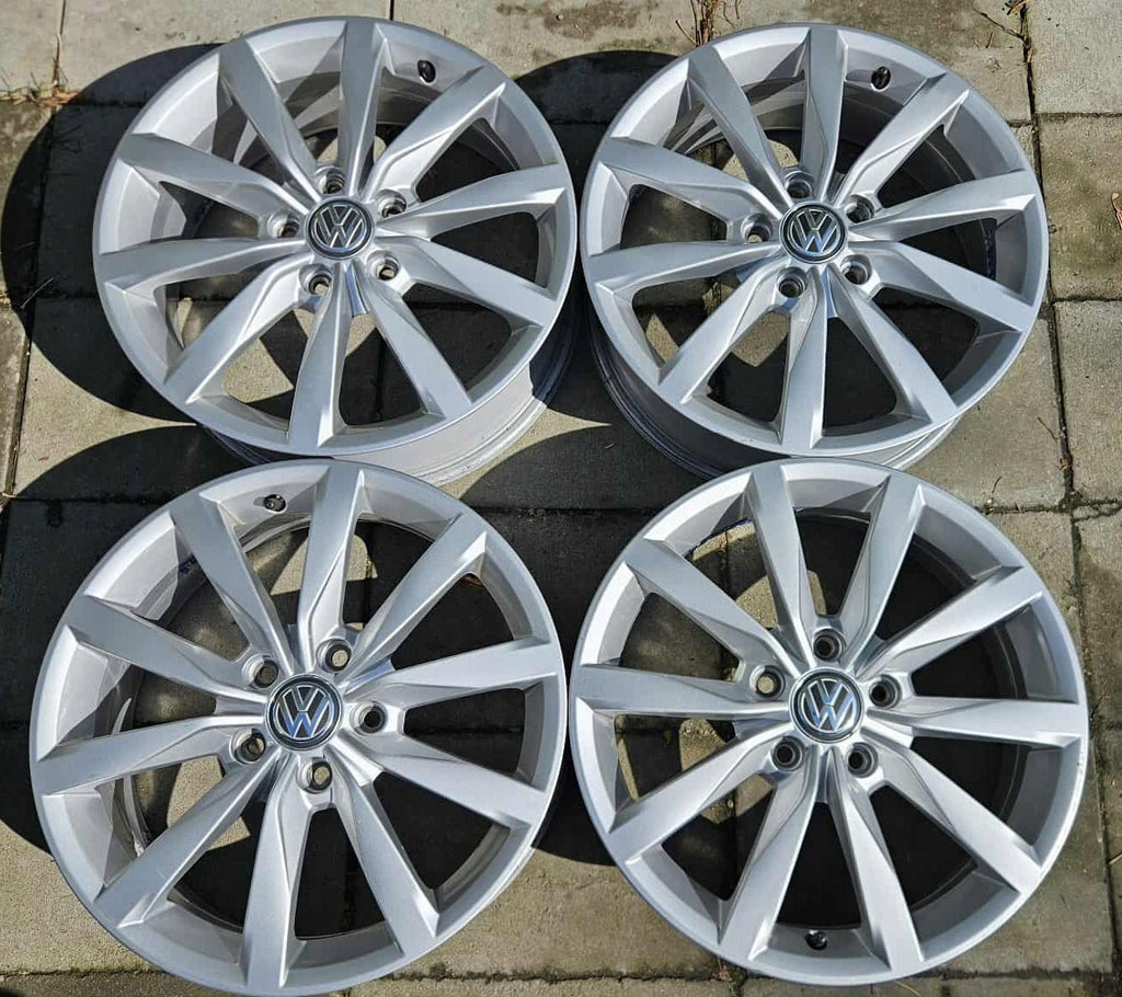 4x Alufelge 17 Zoll 6.0" 5x112 48ET Glanz Silber 5G0601025 VW Golf I Rim Wheel FEL1959939945hc
