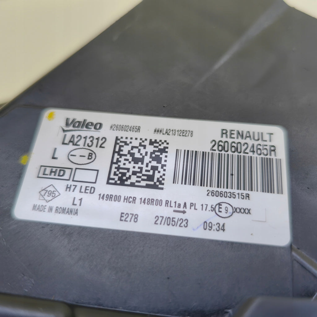 Frontscheinwerfer Dacia Duster 2600602465R LED Links Scheinwerfer Headlight