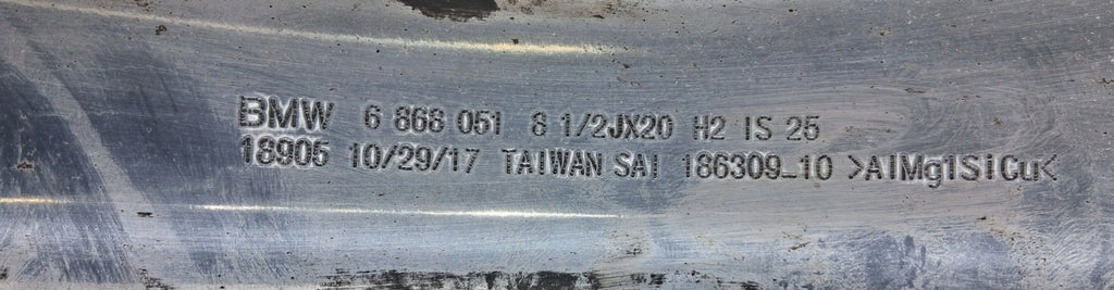 1x Alufelge 20 Zoll 8.5" 5x112 25ET Glanz Silber 6868051 BMW G32 G11 Rim Wheel FEL7854797018rt