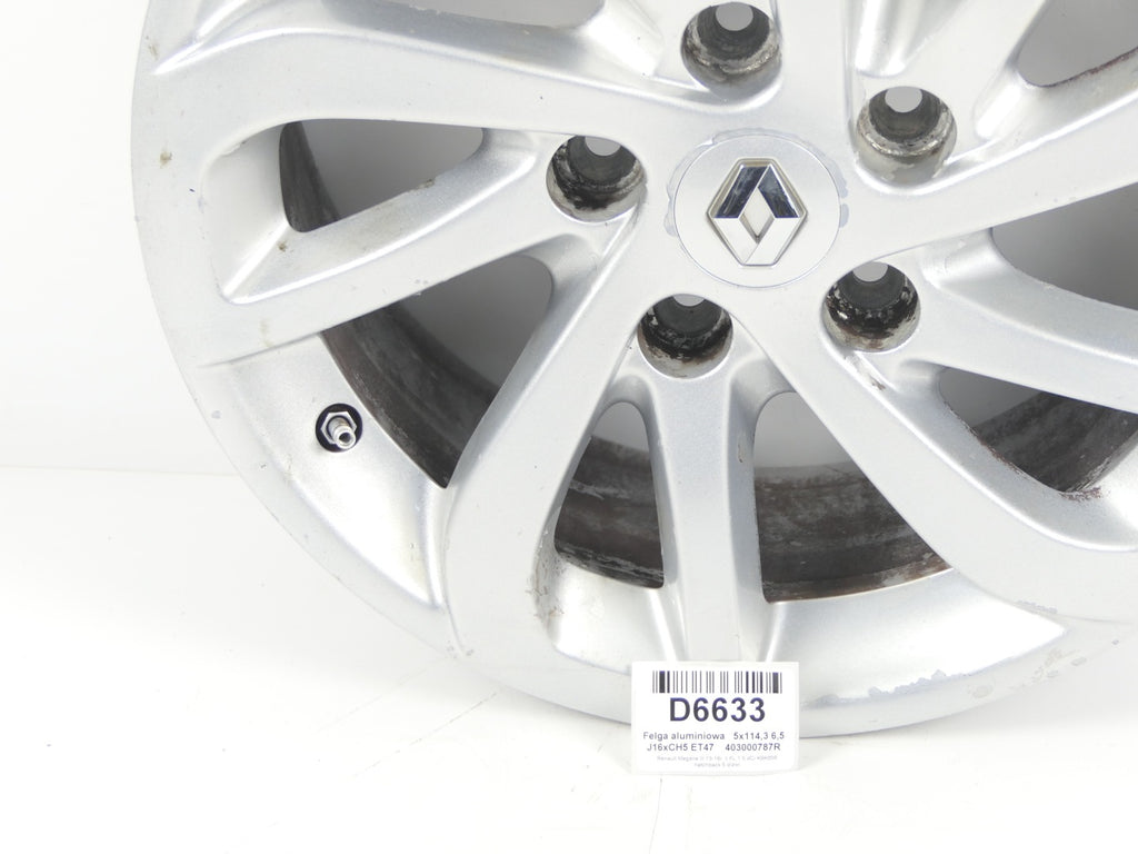 1x Alufelge 13 Zoll 6.5" 5x114.3 403000787R Renault Megane III 1 Scenic FEL8822170876as