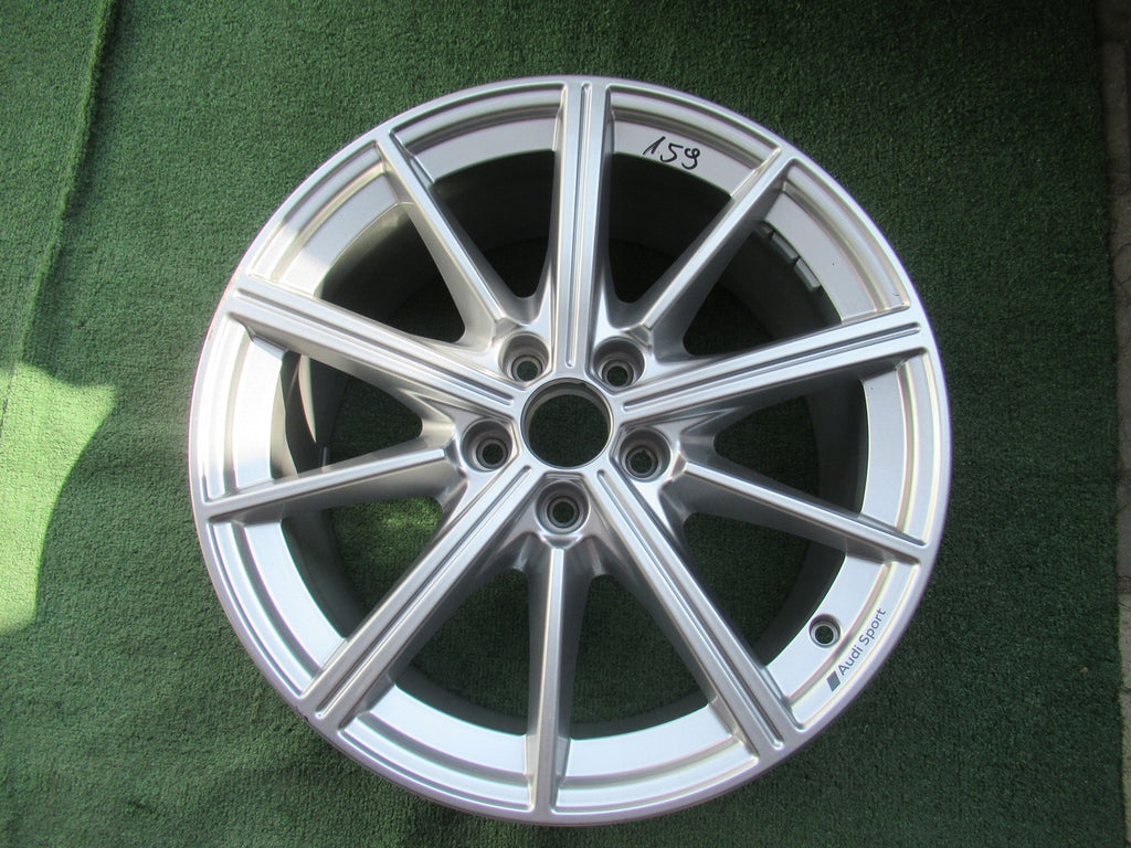 1x Alufelge 18 Zoll 8.5" 5x112 46ET Silber 8Y0601025M Audi A3 Rim Wheel