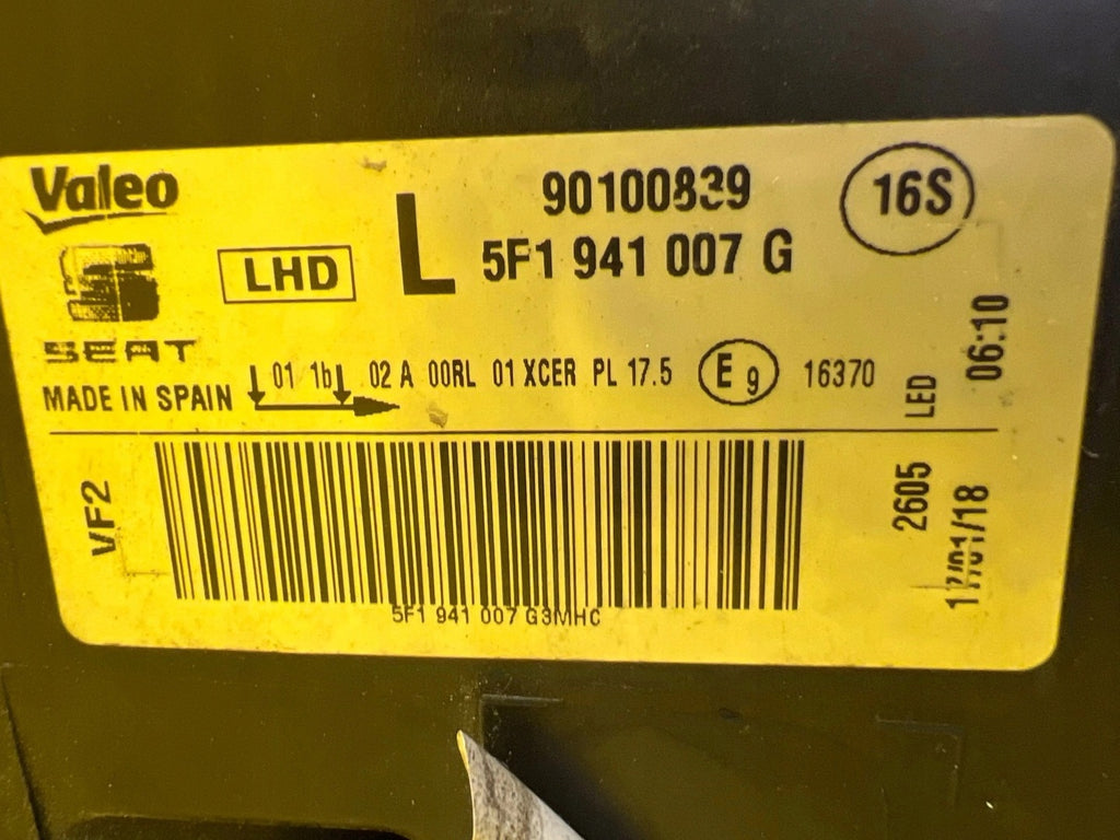 Frontscheinwerfer Seat Leon 5f1 5F1941007G LED Links Scheinwerfer Headlight