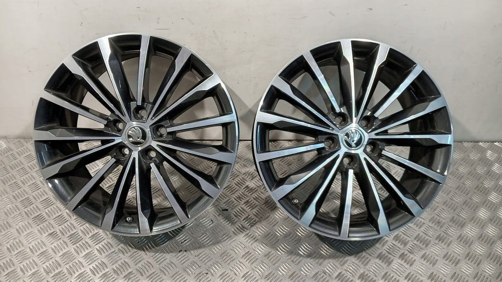1x Alufelge 18 Zoll 7.0" 5x112 43ET 565601025L Skoda Kodiaq Rim Wheel FEL5713837644hl