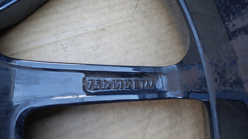 1x Alufelge 19 Zoll 7.5" 5x112 44ET Glanz Schwarz A2054012200 Mercedes-Benz W205 FEL7211017170gw