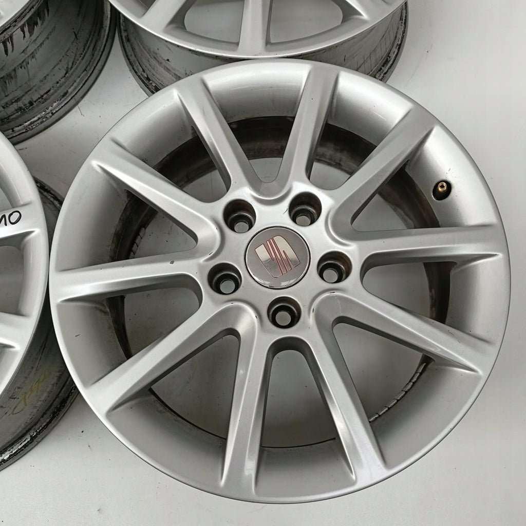 4x Alufelge 16 Zoll 6.5" 5x112 50ET Glanz Silber 5P0601025J Seat Altea Rim Wheel FEL5838016141sz