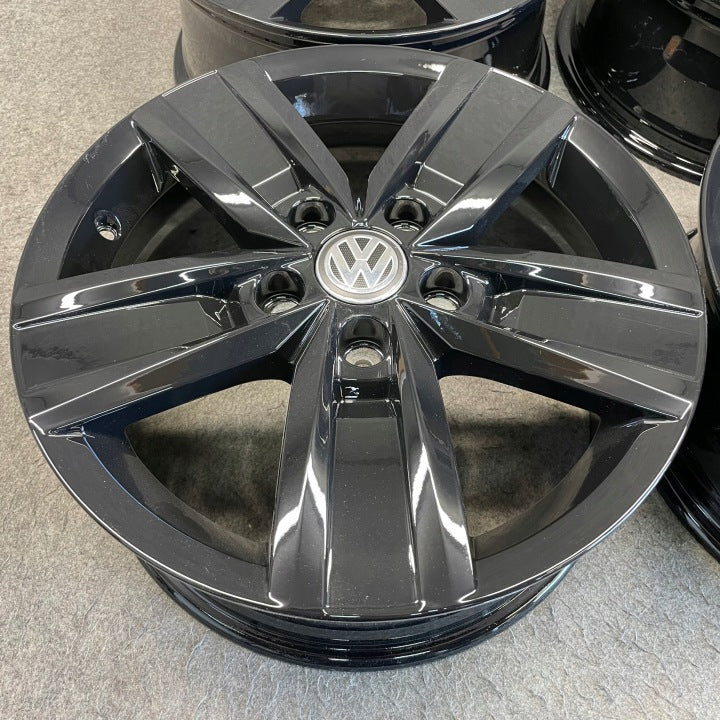 4x Alufelge 17 Zoll 7.0" 5x120 55ET Glanz Schwarz 7E0601025P VW Multivan FEL7203575149az