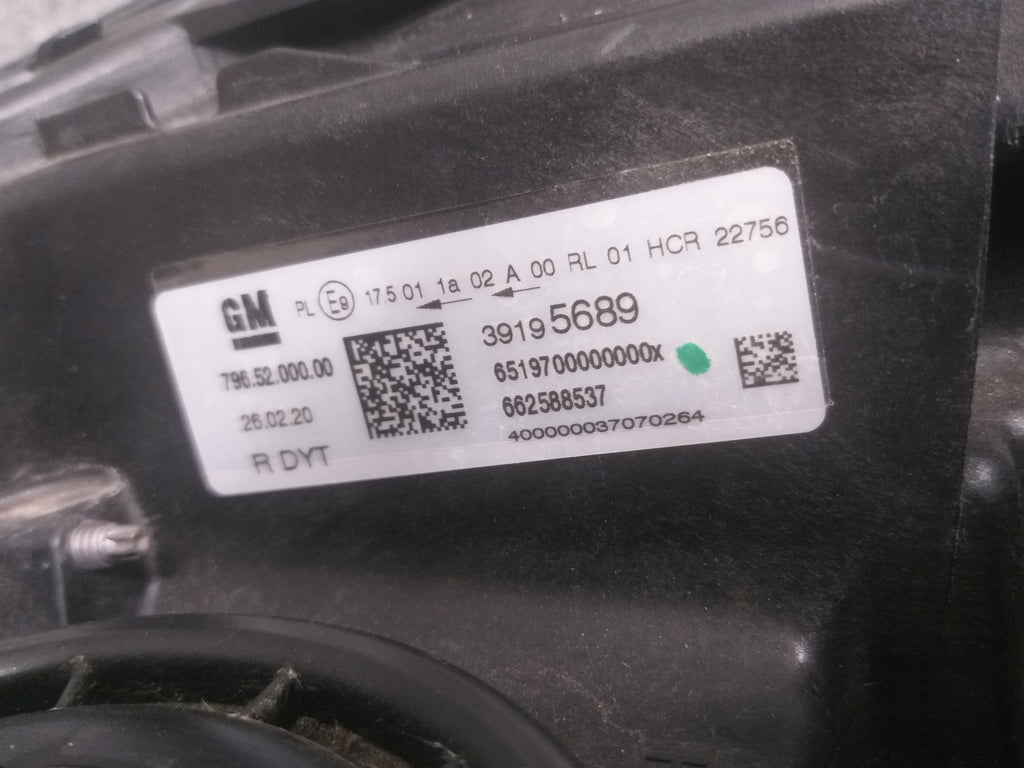 Frontscheinwerfer Opel Astra K 39195689 Full LED Rechts Scheinwerfer Headlight