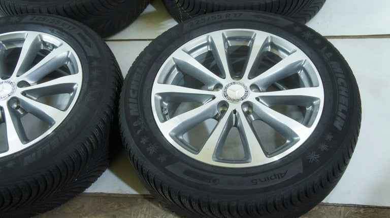 4x Alufelge 17 Zoll 7.5" 5x112 40ET Glanz Silber A2134011300 Mercedes-Benz Mg FEL8389892794kx