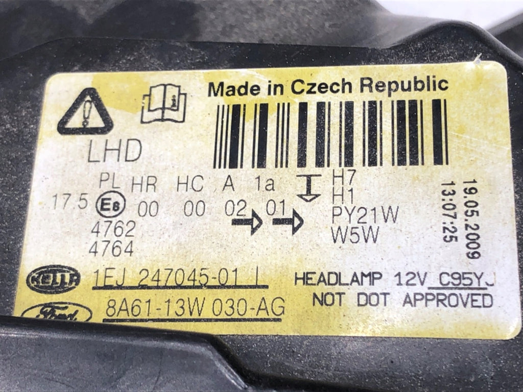 Frontscheinwerfer Ford Fiesta I 8A61-13W030-AG Links Scheinwerfer Headlight SCH6090111898wf
