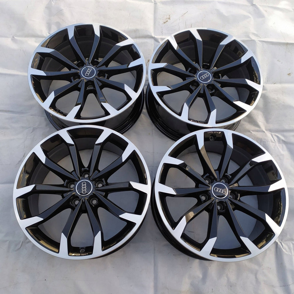 4x Alufelge 18 Zoll 8.0" 5x112 40ET Glanz Silber 8W0601025H Audi Rim Wheel FEL8415380698qx