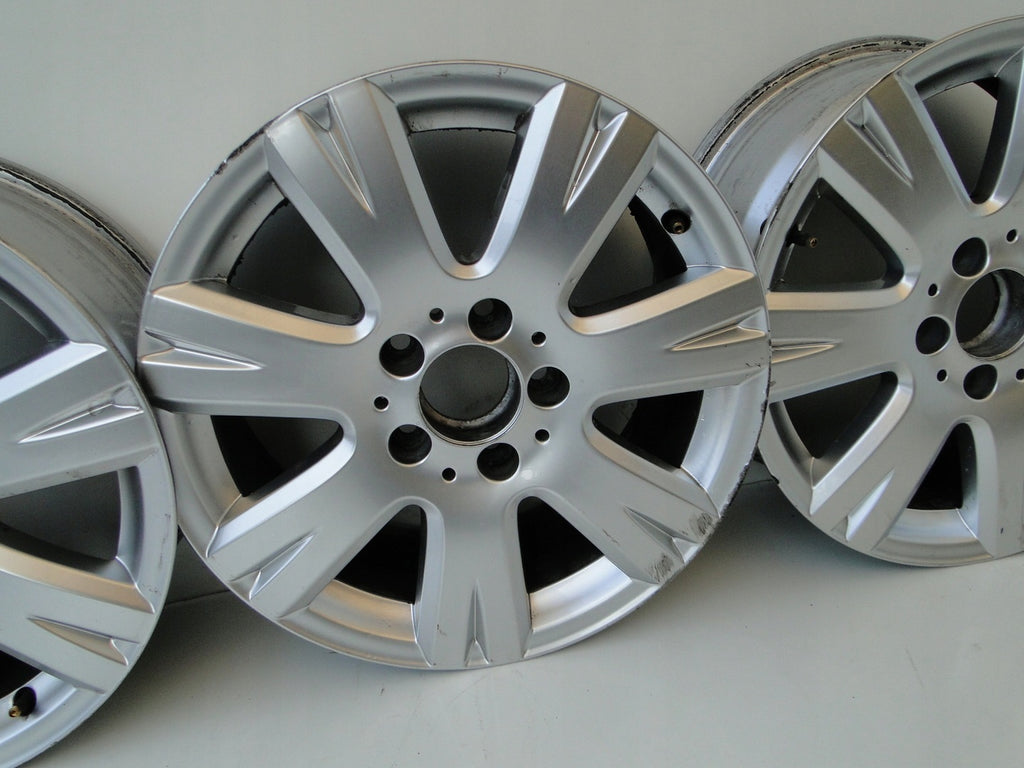 4x Alufelge 16 Zoll 7.0" 5x112 49ET Silber A2044012602 Mercedes-Benz Rim Wheel