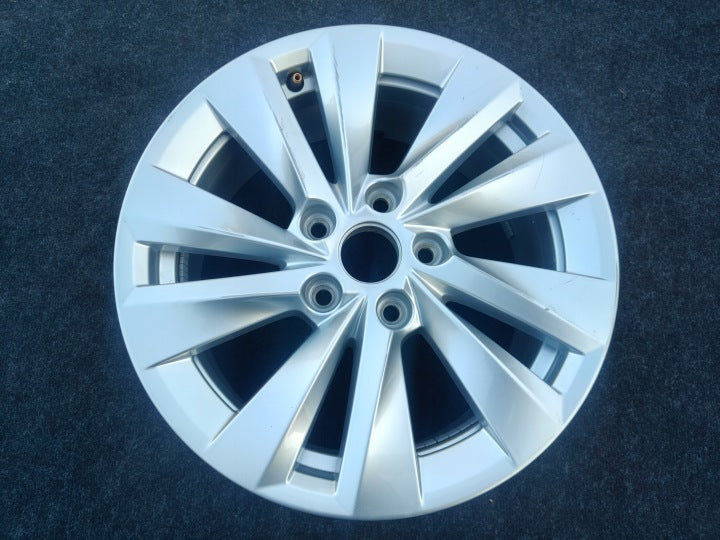 1x Alufelge 16 Zoll 7.0" 5x112 48ET Glanz Silber 5E3601025BA Skoda Octavia Iv FEL2890814438bh