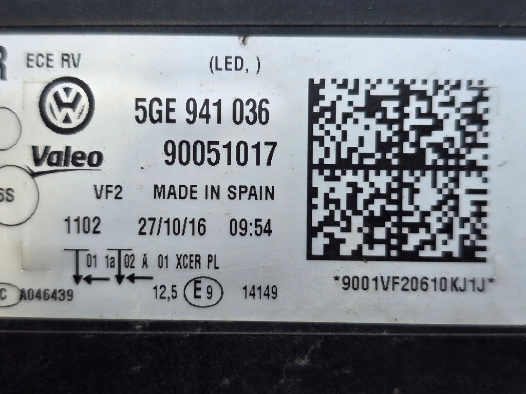 Frontscheinwerfer VW Golf VII 5GE941036 LED Rechts Scheinwerfer Headlight SCH4413351760cs