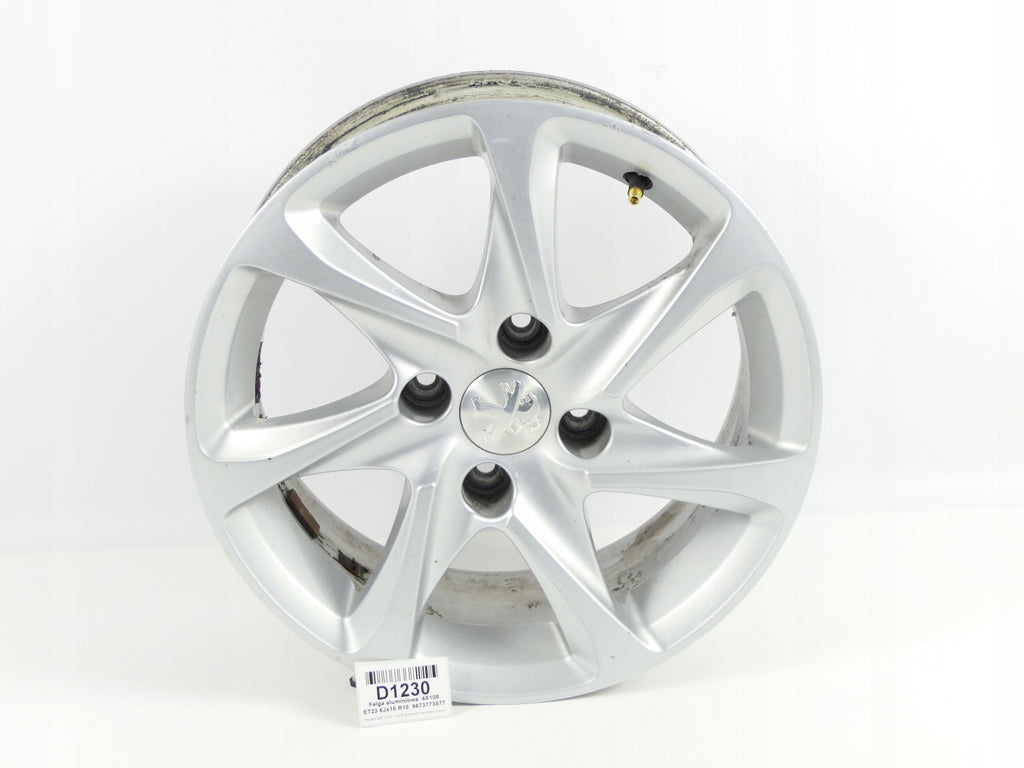 1x Alufelge 15 Zoll 6.0" 4x108 Schwarz 9673773577 Peugeot 208 Hatchback I FEL4406682360fu