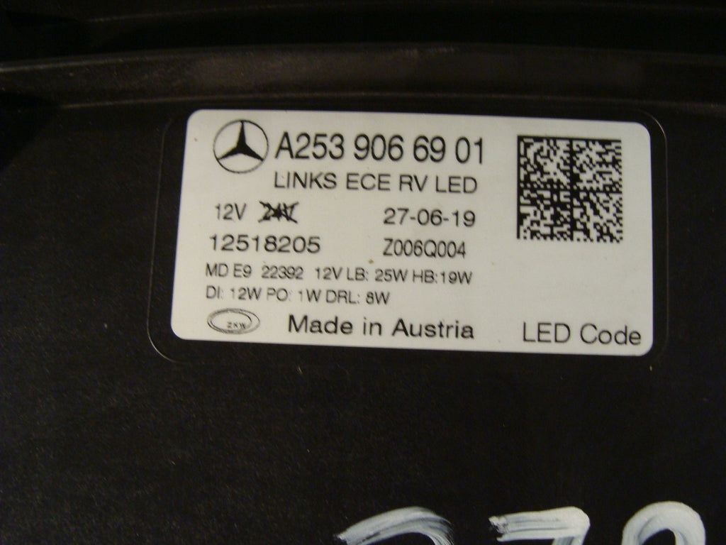 Frontscheinwerfer Mercedes-Benz Glc C253 X253 A2539066901 LED Links Headlight SCH6387473603oa
