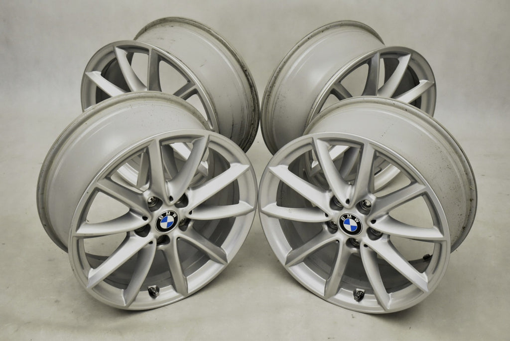 4x Alufelge 17 Zoll 7.5" 5x112 52ET Glanz Silber 6856061 BMW F45 F39 X1 F48 FEL6441222059qb