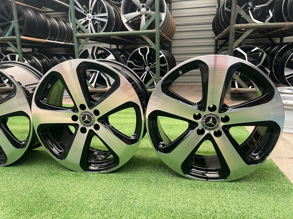 4x Alufelge 19 Zoll 8.0" 5x112 38ET Glanz Schwarz A2534011000 Mercedes-Benz Vito FEL9970241784rb