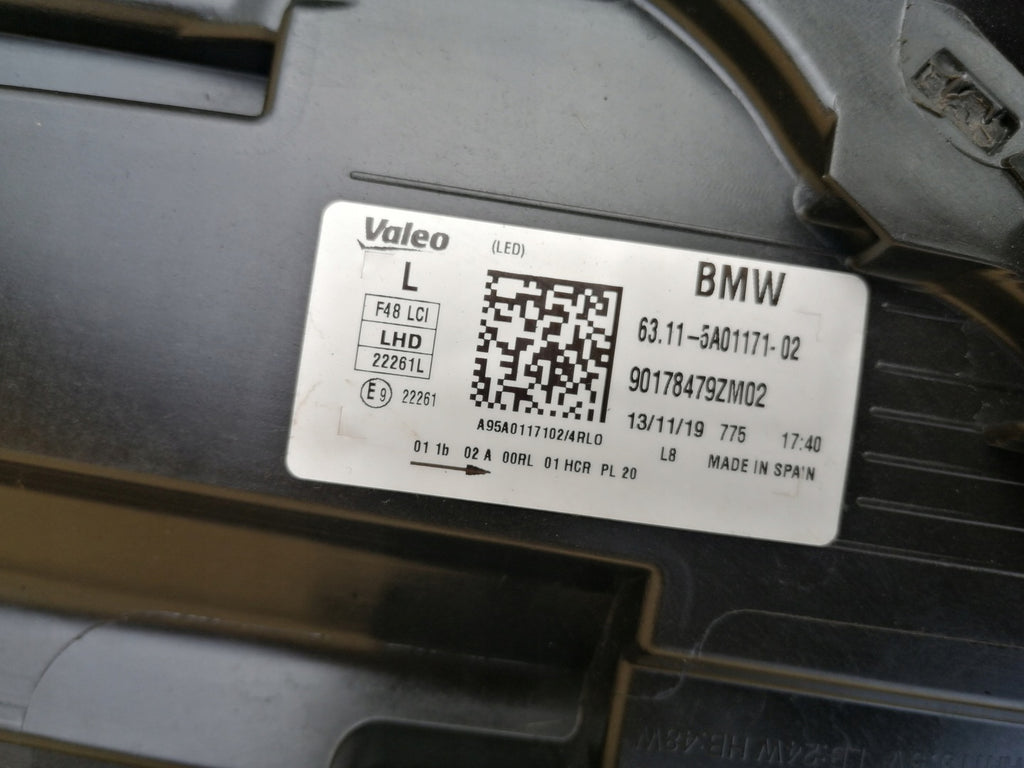 Frontscheinwerfer BMW X1 F48 5A01171 LED Links Scheinwerfer Headlight SCH4332223920sh