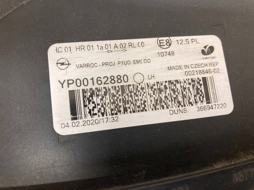 Frontscheinwerfer Opel Grandland X YP00162880 366947220 Links Headlight SCH8419036017km