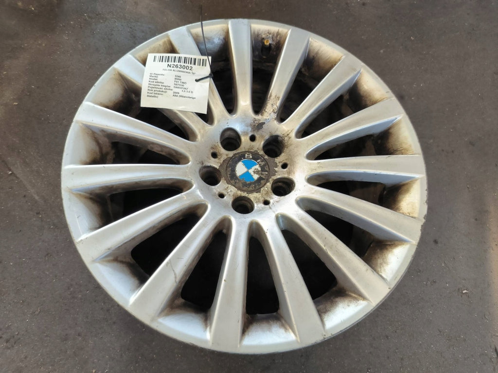 1x Alufelge 19 Zoll 9.5" 5x120 39ET Glanz Silber 6775404 BMW 7 F01 F02 Rim Wheel FEL1447447516ku