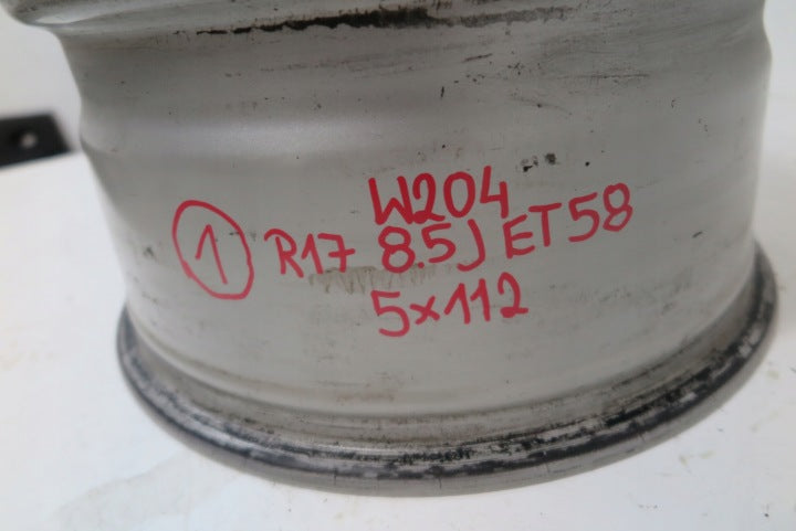 1x Alufelge 17 Zoll 8.5" 5x112 58ET A2044014602 Mercedes-Benz W204 Rim Wheel FEL1125069996dd