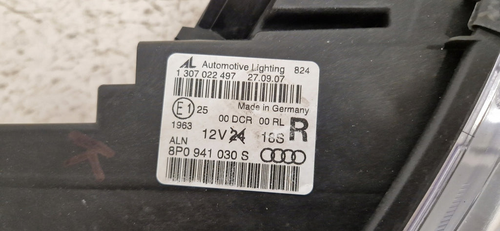 Frontscheinwerfer Audi A3 8P0941030 Xenon Rechts Scheinwerfer Headlight