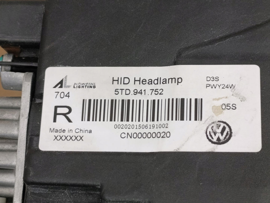 Frontscheinwerfer VW Touran 5TD941752 Xenon Rechts Scheinwerfer Headlight SCH7403265948ml