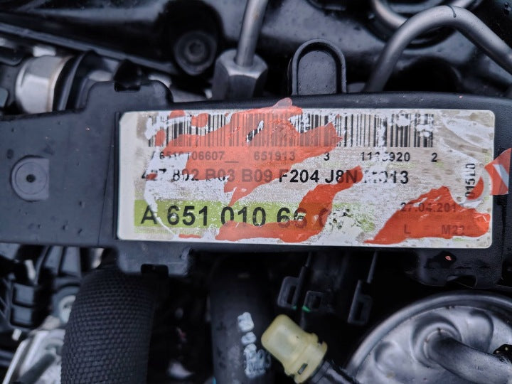 Motor Mercedes-Benz W204 651913 2.2 CDI 88TKm Diesel Engine Komplett MOT9044656070ac
