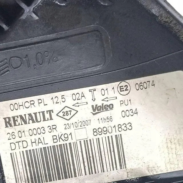 Frontscheinwerfer Renault Laguna Grandtour III 260100033 Rechts Headlight SCH5646415083rs