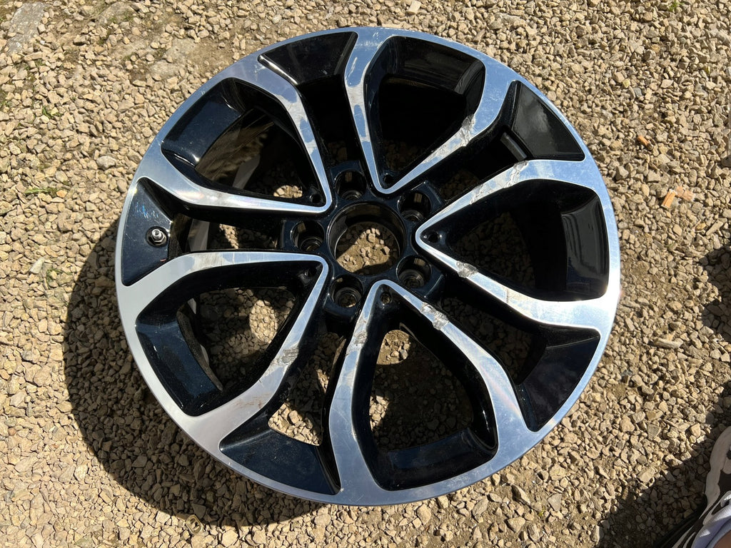 1x Alufelge 17 Zoll 7.0" 5x112 48 5ET Glanz Schwarz A2054010200 Mercedes-Benz