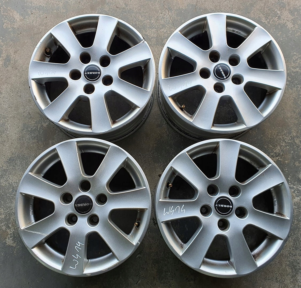 4x Alufelge 15 Zoll 6.5" 5x112 40ET CA65535K6 Mercedes-Benz Vaneo Rim Wheel