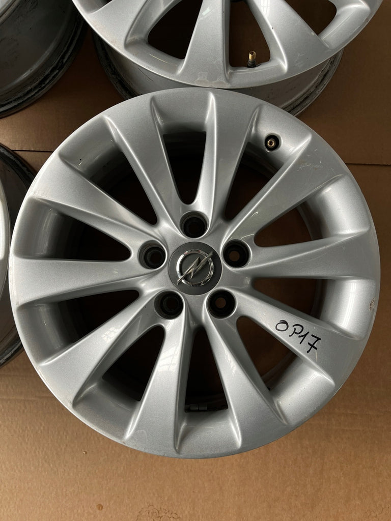 4x Alufelge 16 Zoll 6.5" 5x110 37ET Glanz Silber 13346661 Opel Zafira B Meriva FEL4823897582gn