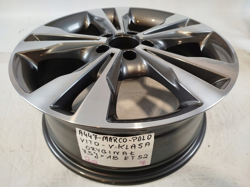 1x Alufelge 18 Zoll 7.5" 5x112 52ET A4474014400 Mercedes-Benz Vito W447 FEL4003484006lb
