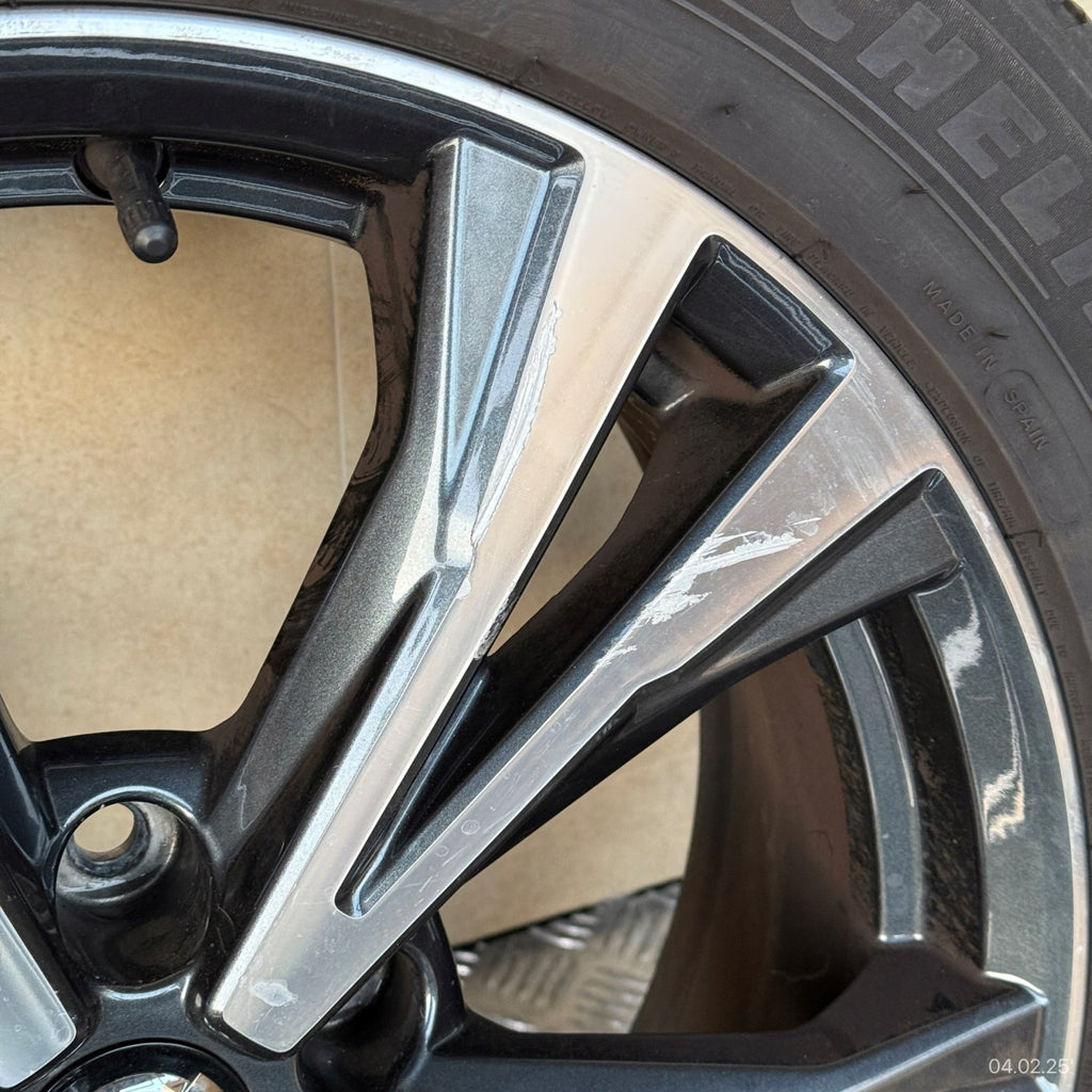 4x Alufelge 18 Zoll 7.0" 5x114.3 40ET Glanz Graphit HV03BMB94 Mg Qashqai Ii FEL8505561508le