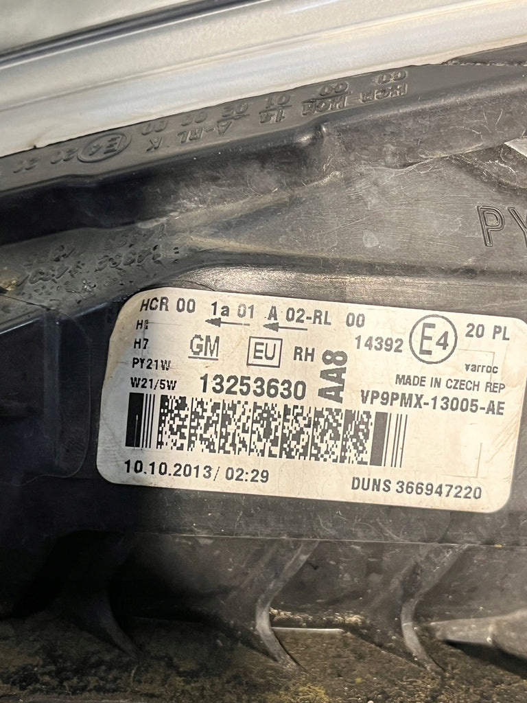 Frontscheinwerfer Opel Meriva B 13253630 Rechts Scheinwerfer Headlight